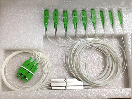 

SC APC Blockless PLC Splitters 2x8 Fiber Optic Splitter