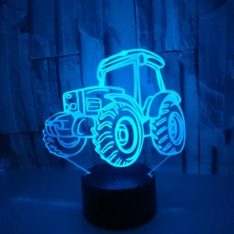 Цветная сенсорная 3d лампа иллюзия светодиодный ночник USB настольная для детей