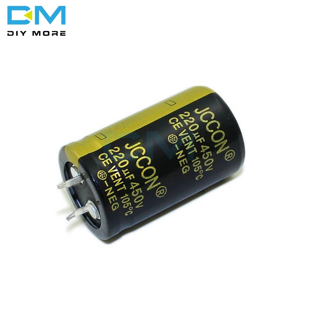 450V 220 мкФ 25X40 мм 25X40 Алюминий электролитический конденсатор с алюминиевой крышкой, высокая частота низкое сопротивление со сквозным отверстием конденсатор с алюминиевой крышкой, 25*40 мм diymore
