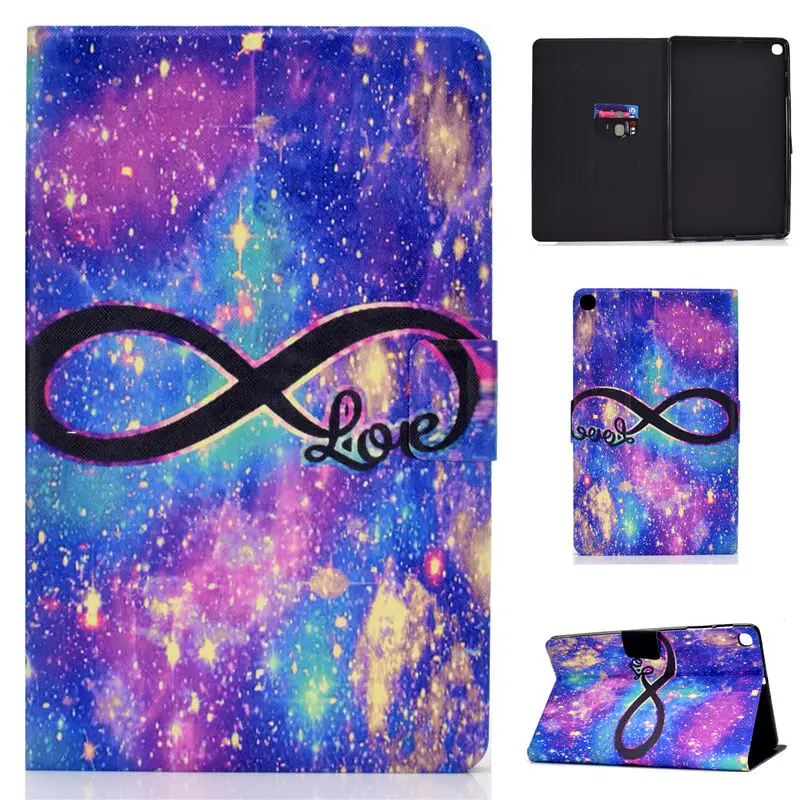 008 Tower Painted Case For Samsung Galaxy Tab A 10.1 T510 T515 SM-T510 SM-T515 Cover Funda Tablet Flip Stand Shell Coque+Gift - Цвет: 008