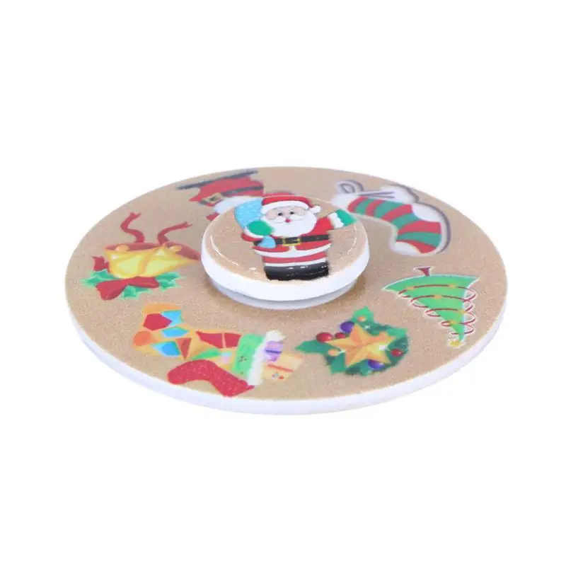 Спиннеры Снежинка Санта-Клаус сплава металла ручной Spinner Игрушечные лошадки для СДВГ EDC сенсорными беспокойство стресс взрослых Рождественский подарок