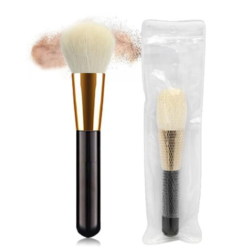 1 шт. Высококачественная свободная кисть для пудры профессиональная 100% козья