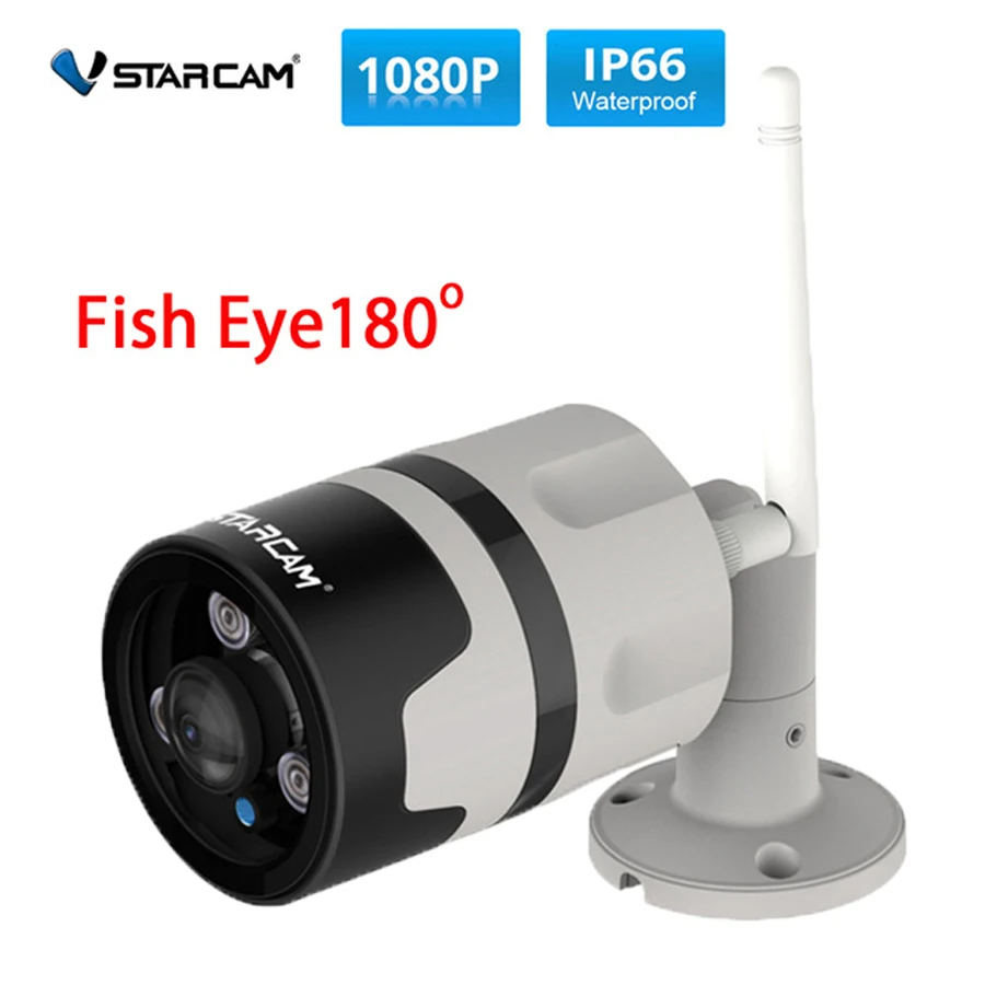 VStarcam C63S wi fi 1080P наружная 180 панорамная камера безопасности высокопроизводительная низкая мощность SoC чип IP66 водонепроницаемый и пыленепроницаемый