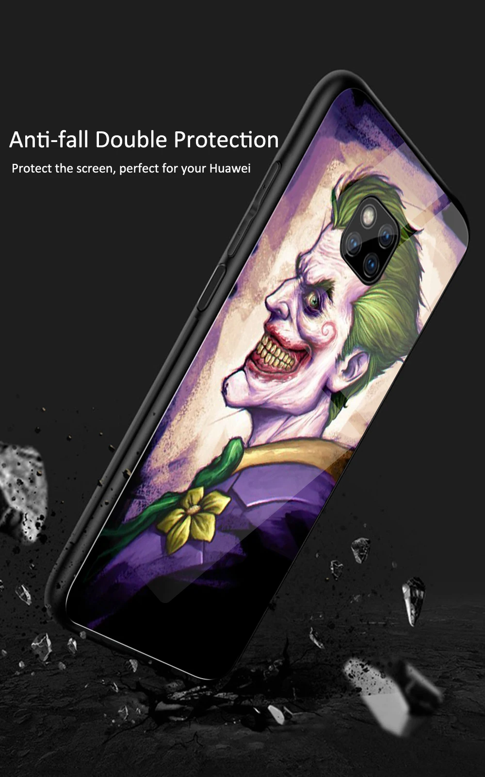 Case for Huawei honor play Glass back honor 10 lite the joker case for Huawei honor 8x max 9 10 20 20i v9 v10 v20 play note 10
