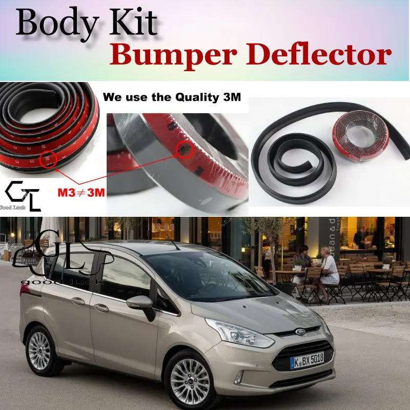 Бампер для губ дефлектор Ford B Max BMax передний спойлер юбка TopGear вентиляторы Тюнинг