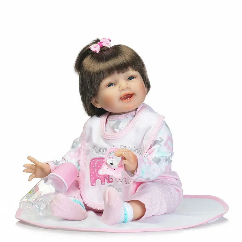 Силиконовые куклы для новорожденных 22 дюйма 55 см|reborn baby doll|silicone reborn dollsnew born doll |