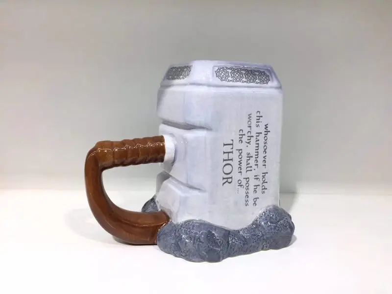 Кофейные кружки Thor керамические чашки и в форме молотка большая емкость