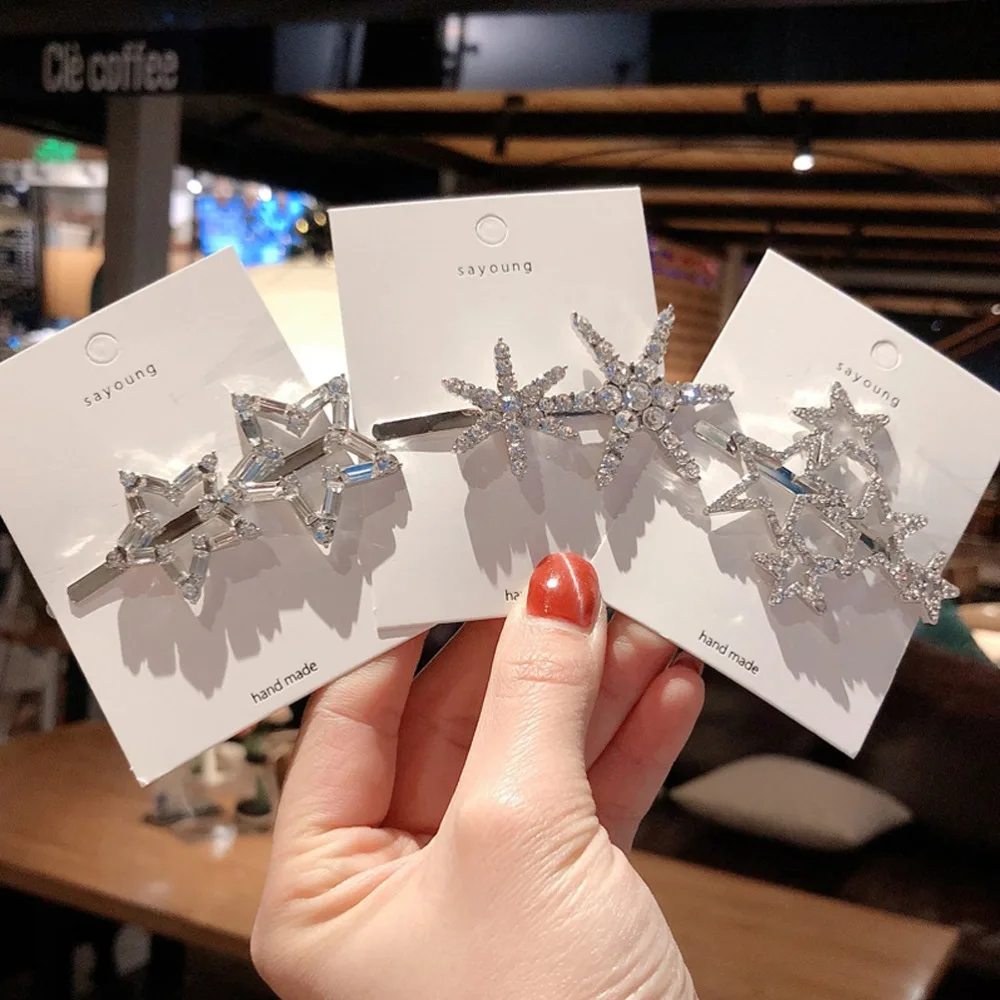 Модные зажимы для волос M MISM для девочек, стильные, сладкие, простые, в корейском стиле, из сплава BB, ручной работы, INS аксессуары.