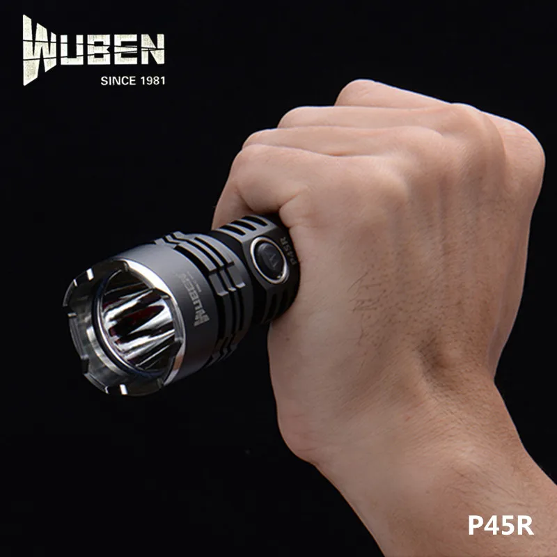 Wuben P45R Cree XHP35 светодиодная USB Зарядка 18650 тактический фонарик Micro Перезаряжаемый