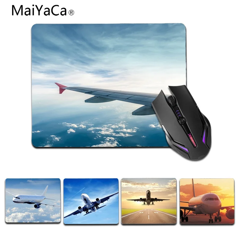 

MaiYaCa Лидер продаж, коврик для мыши для ноутбука с крыльями самолета, размер 18x22 см 25x29 см, резиновые коврики для мыши