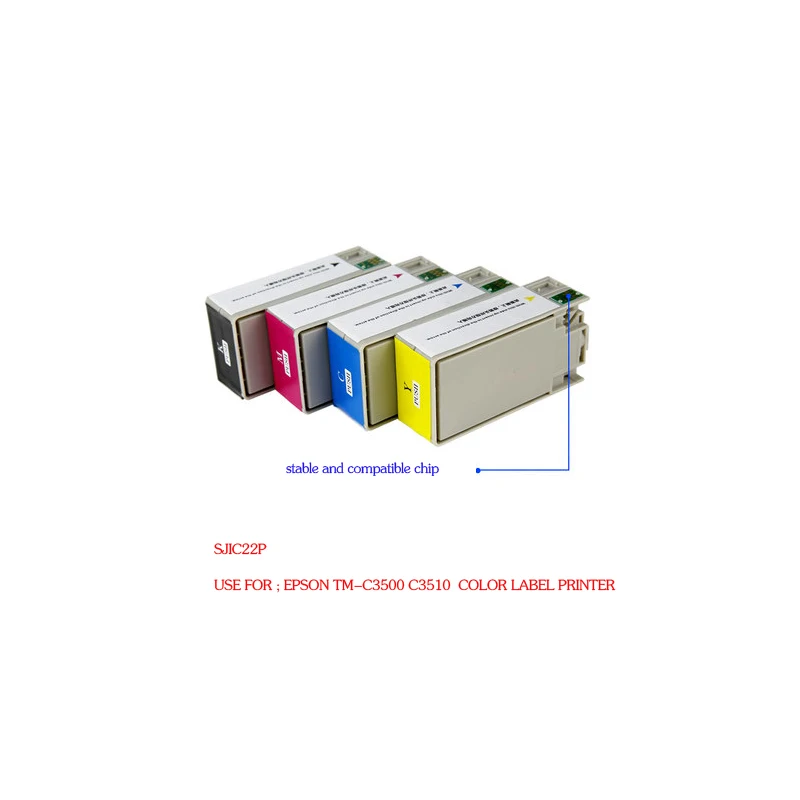 Для печатающей головки Epson совместимый картридж с чернилами sjic22p sjic23p для Epson TM-C3500 C3510 принтер для печати этикеток