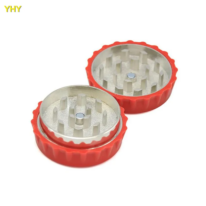 Мини Металлические мельницы для табака двухслойная дробилка сухих трав травяные