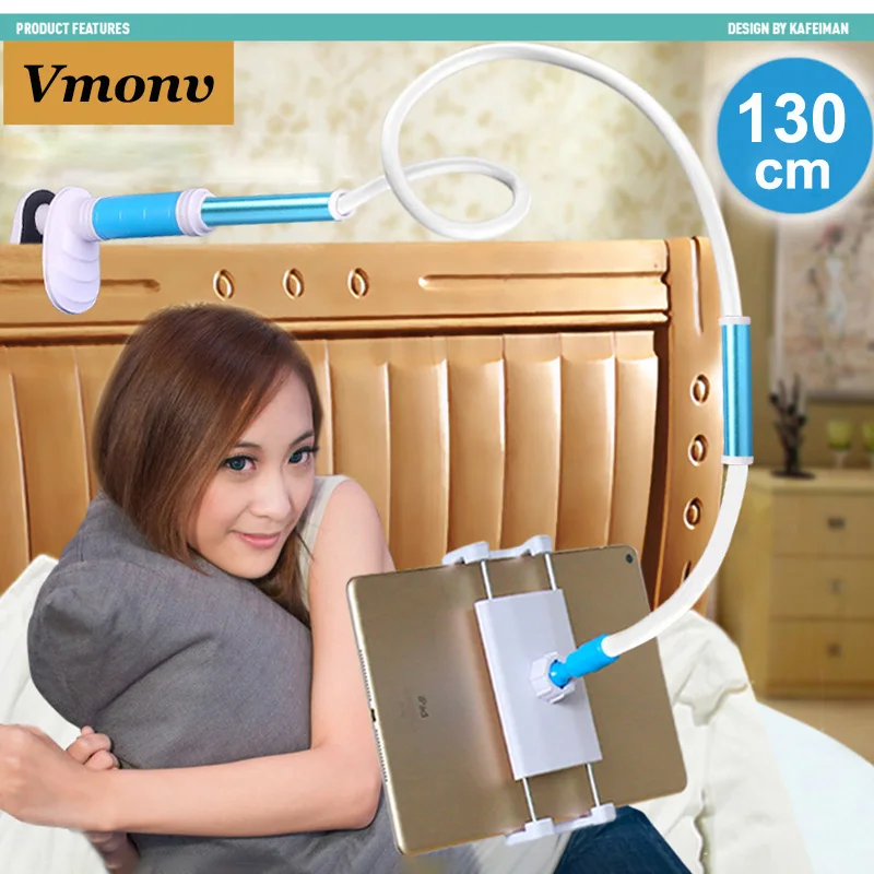 Vmonv 130 см длинный держатель подставки для планшета для samsung Ipad Air Mini Xiaomi Kindle 4 до 12,9 дюймов Подставка для планшета