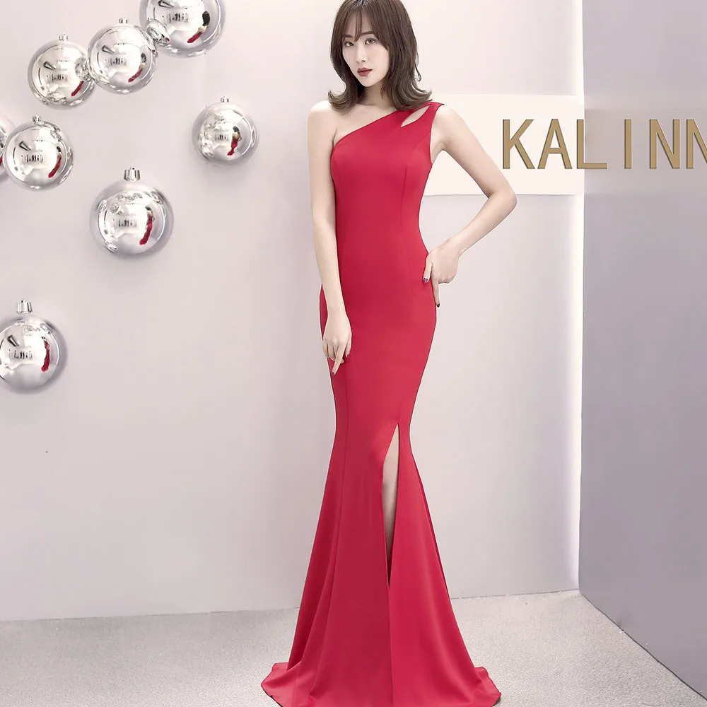 Сексуальное длинное вечернее платье русалки без рукавов на бретельках женское