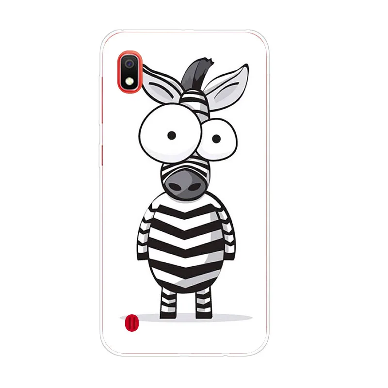 For Samsung galaxy A10 Case Silicon Painted animals Painting Soft TPU Back Cover for galaxyA10 protect Phone cases shell |