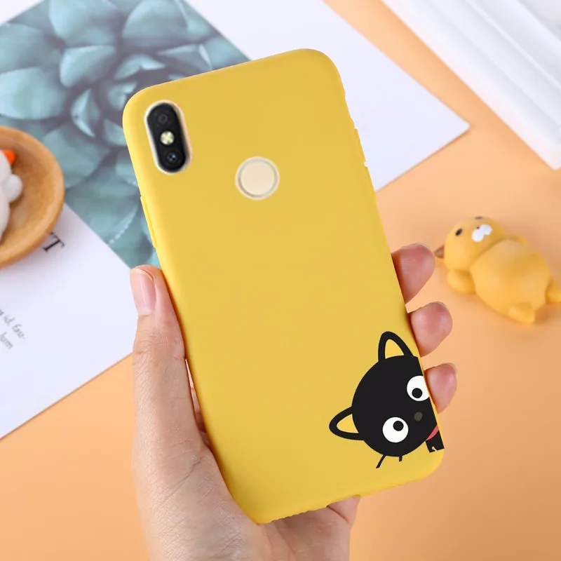 For Xiaomi Redmi S2 Case Cute Soft Silicone TPU Back Cover Xiomi Y2 Phone Cases RedmiS2 Covers Yellow |