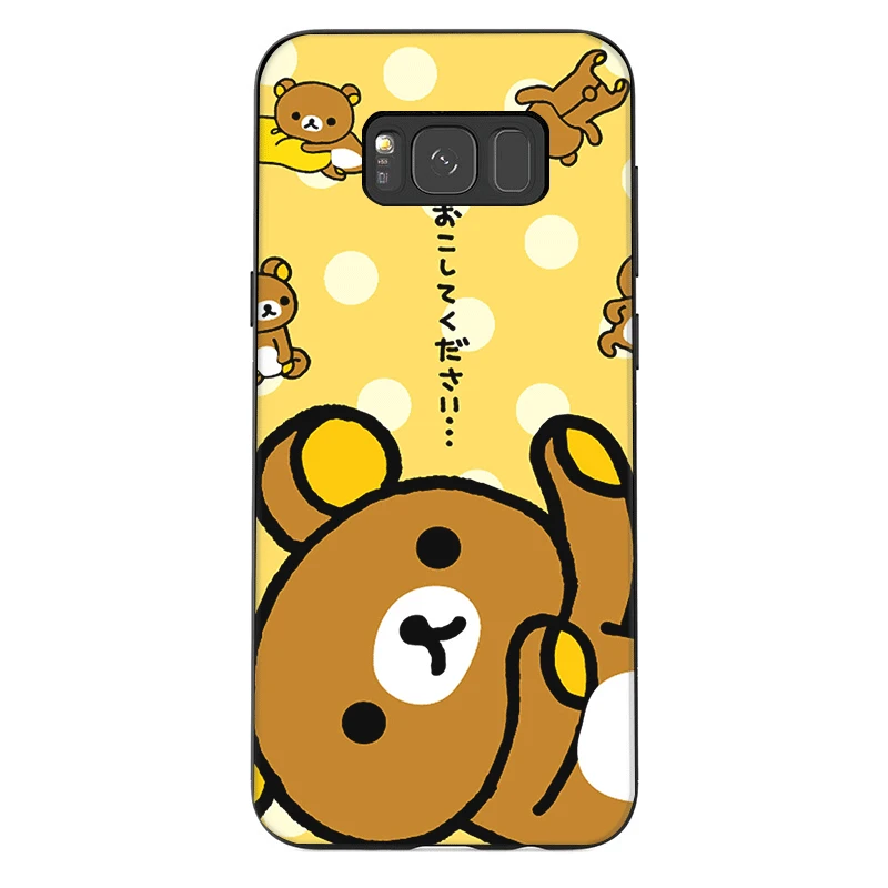Desxz силиконовый чехол для телефона Samsung A3 A5 A6 A7 A8 A9 A10 A30 A40 A50 A70 Plus Rilakkuma сумка TPU |