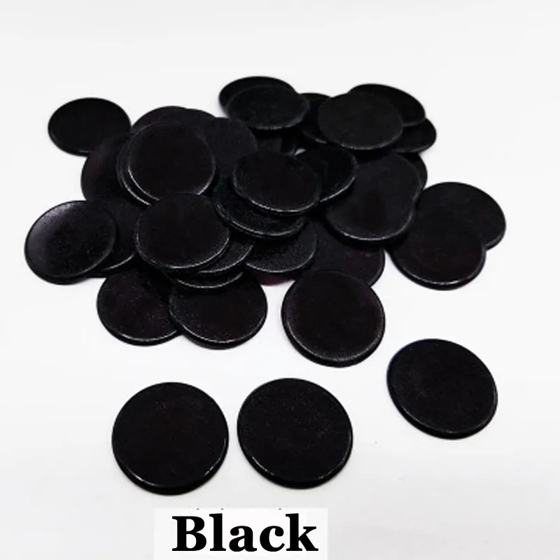 Black 100 шт 19 мм фишки для бинго, маркеры для игры в бинго, пластиковые карты для классных детских и карнавальных игр в бинго - Цвет: Black