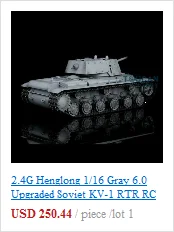 2,4G Henglong 1/16 весы 6,0 Пластик Ver советский KV-1 RTR радиоуправляемая модель танка 3878 TH12633