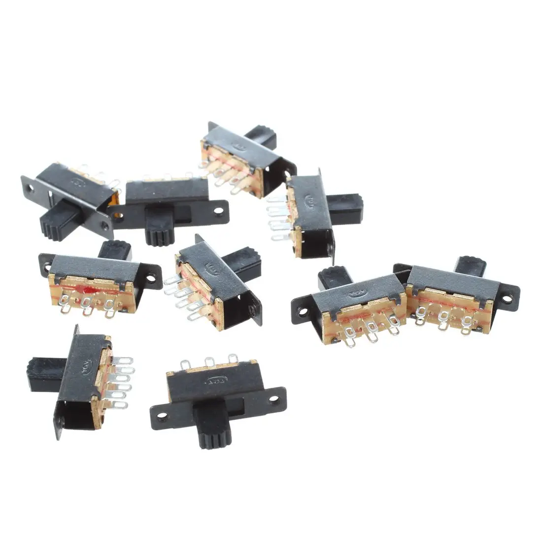 10 шт. SS22F25 G7 2 положения DPDT 2P2T панель крепление мини слайд переключатель