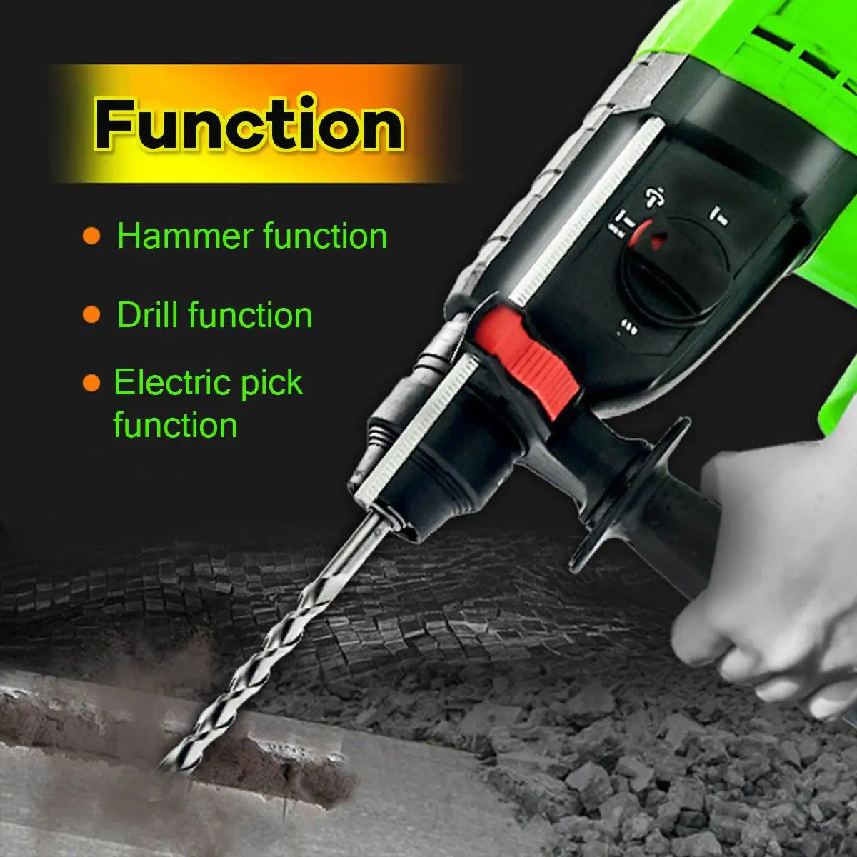 220V 18800 мА/ч, 168VF бесщеточный Электрический SDS ударная электрическая дрель 4 канавки для Переключайте свободно