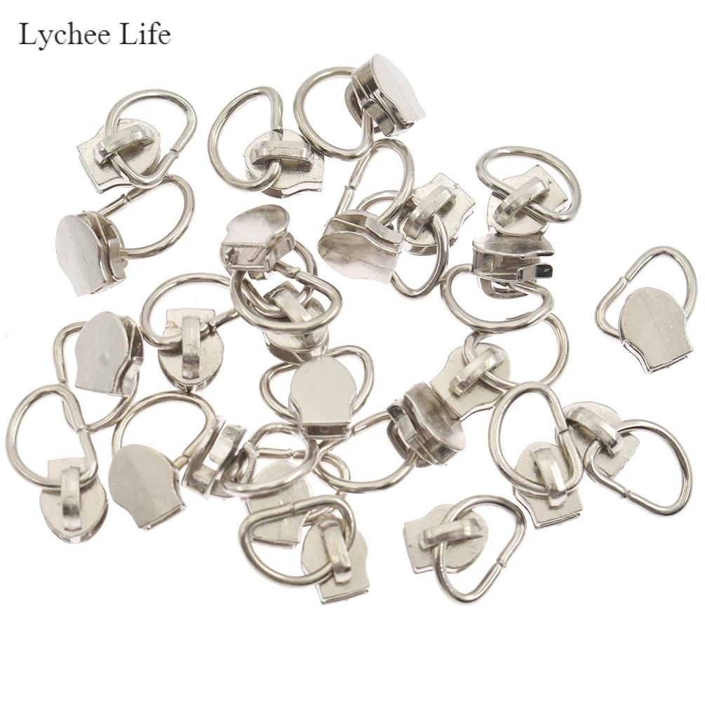 Lychee Life 25 шт./лот 3 #5 # металлическая d образная молния без замка слайдеры сделай сам