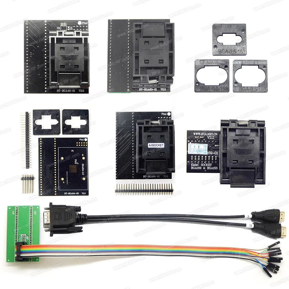 RT809H USB Универсальный программатор + 55 адаптеры EMMC NAND флэш супер все Комбинации с