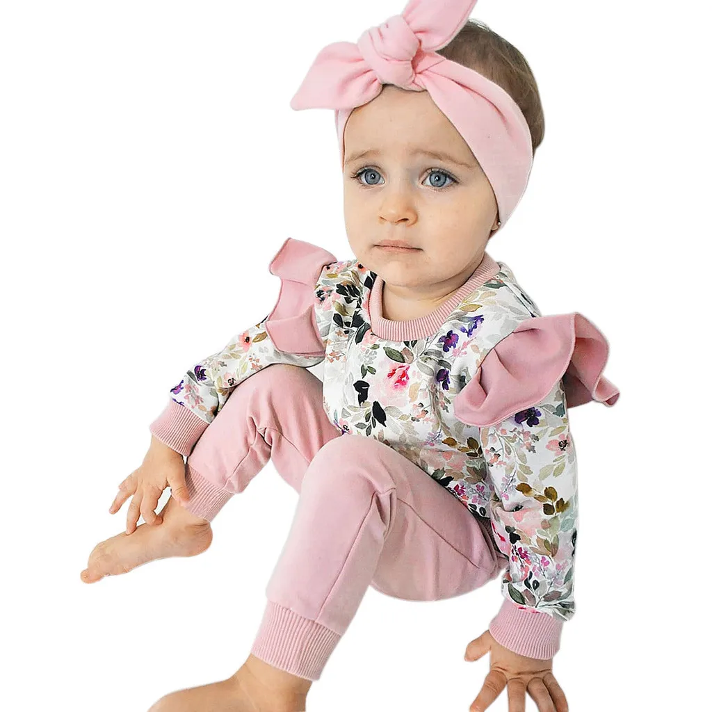 SAGACE/Осенняя Одежда для новорожденных из 2 предметов комплекты с длинными