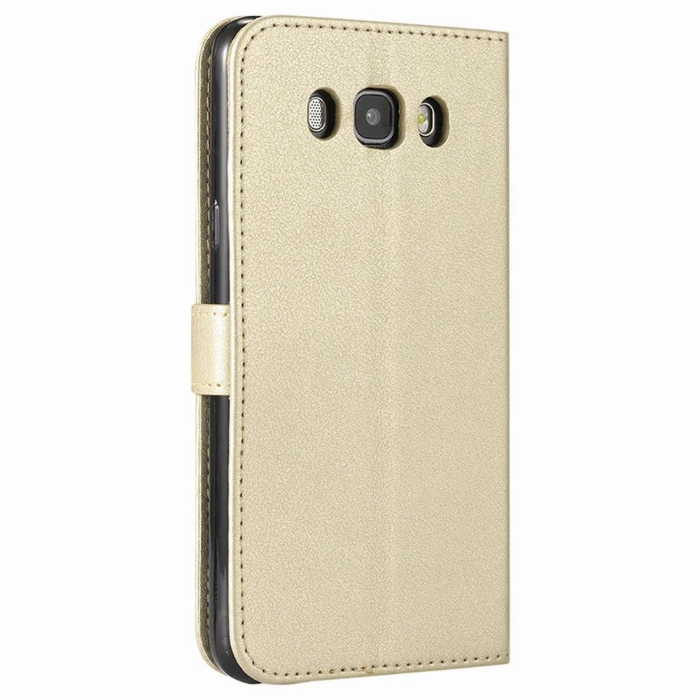 Кожаный чехол-бампер для Samsung Galaxy J5 2016 J56 чехол с откидной крышкой и бумажником