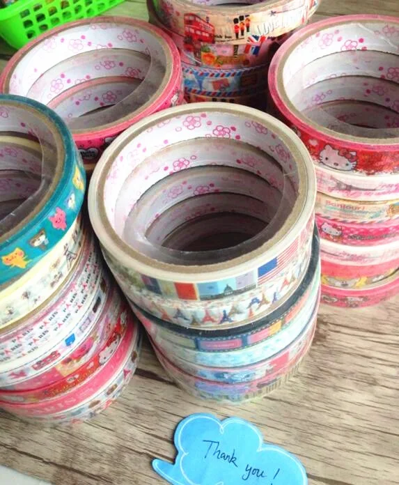 1 шт./лот 15 м Япония красочный мультфильм серии DIY многофункциональная клейкая