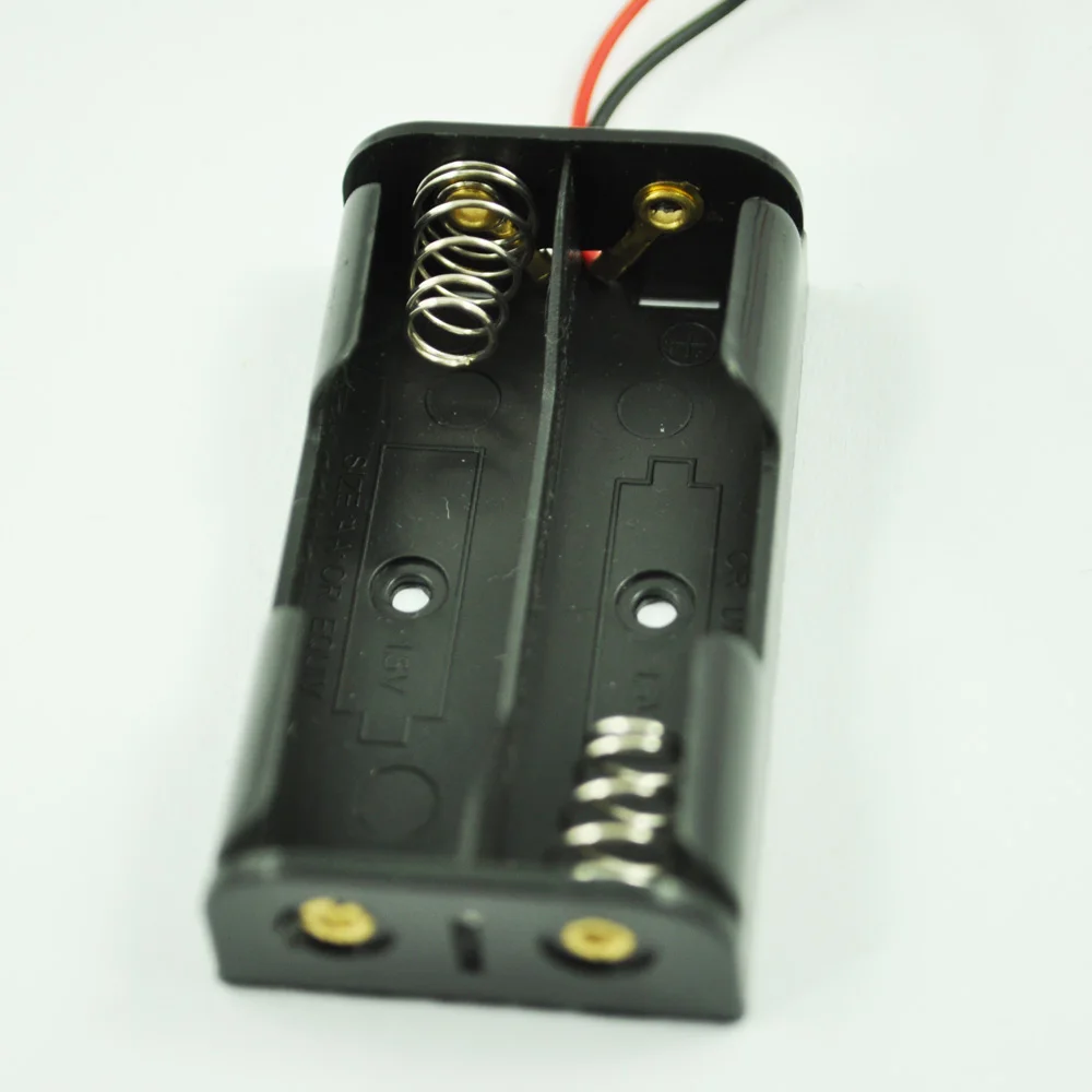 EDT-новый черный пластик 21 см/8 3 &quot2x1 5 V AA свинцовый проводной чехол для сотового