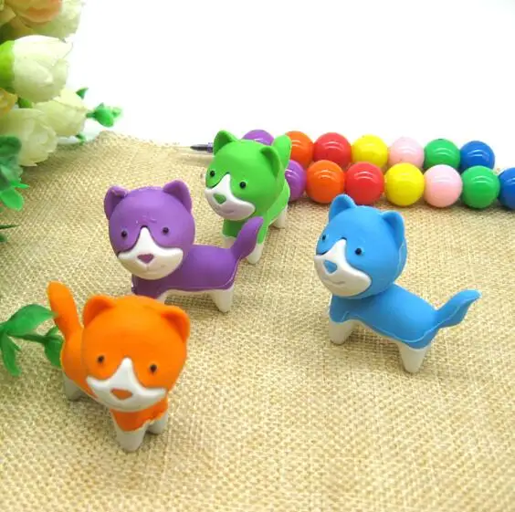 Free ship!1lot=36pc!Creative cartoon cute dog animal rubber eraser/ stationery for children students/gift toy eraser | Канцтовары для