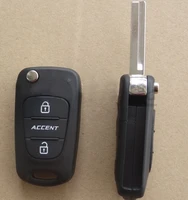 brand new replacement flip folding key shell for hyundai accent remote key case fob 3 button switchblade