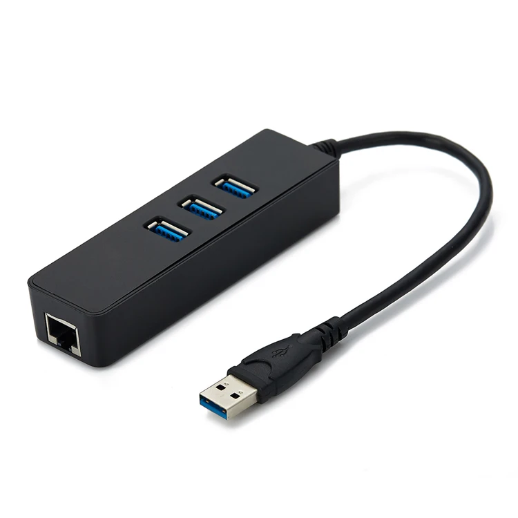 USB3.0 3 ethernet Basix USB Ethernet адаптер USB 3,0 сетевая карта для RJ45 Lan для Windows 10 Xiaomi Mi коробка 3 переключатель Ethernet USB - Цвет: USB3.0 3 ethernet