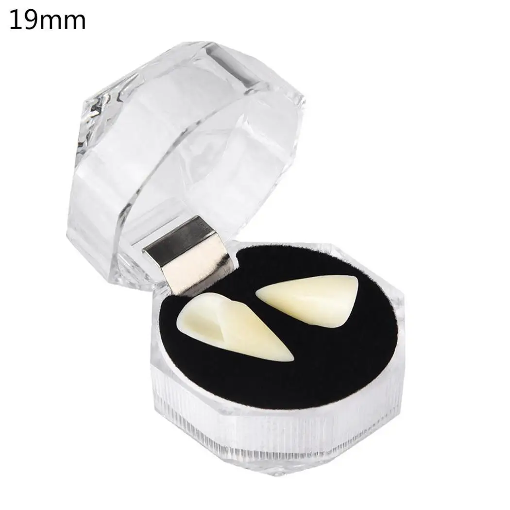 Унисекс маскарадный твердый реквизит Хэллоуин зуб ночной клуб 2 шт белый протез