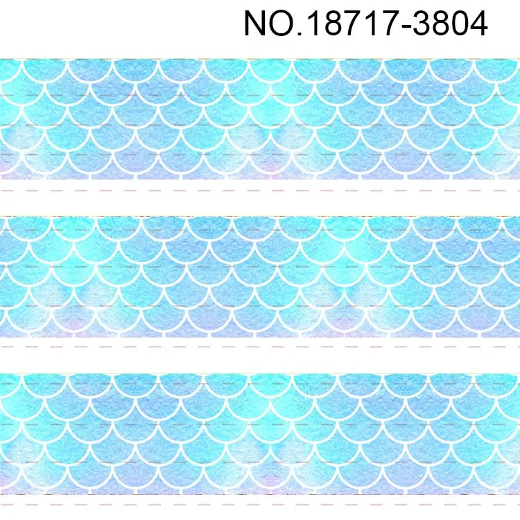 10 ярдов-разные размеры-корсажная лента с принтом в виде рыбьей