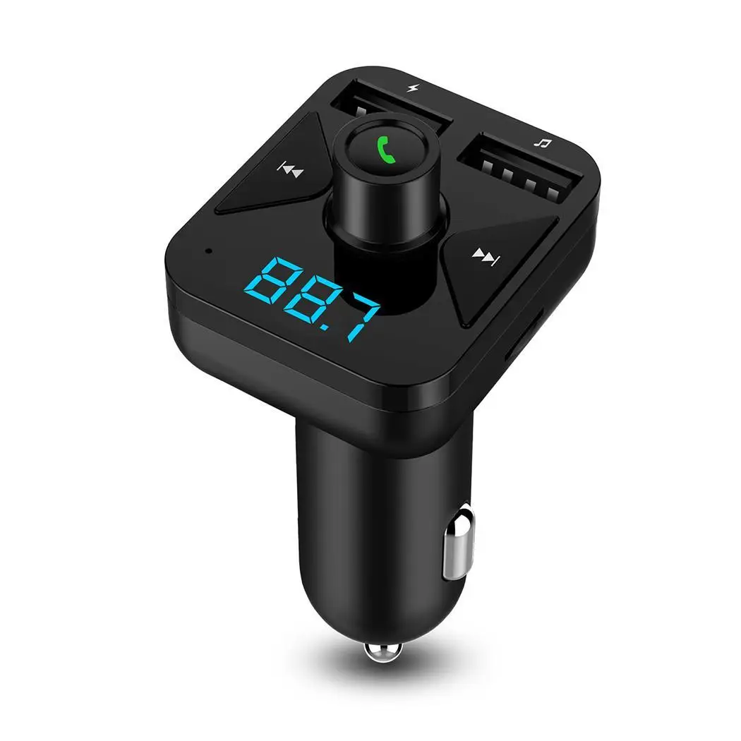 Автомобильный fm передатчик Bluetooth беспроводной громкой связи 85dB 5 V адаптер MP3 87 5Hz