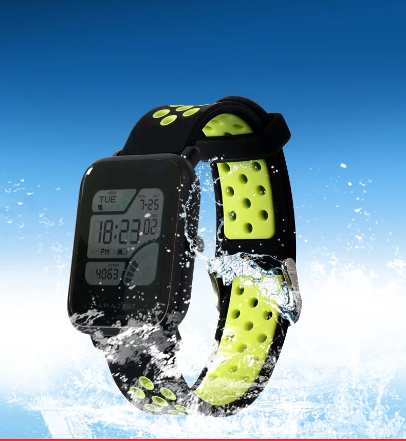 Ремешок для часов Amazfit Bip BIT PACE Lite 20 мм дышащий Молодежный спортивный|strap watch