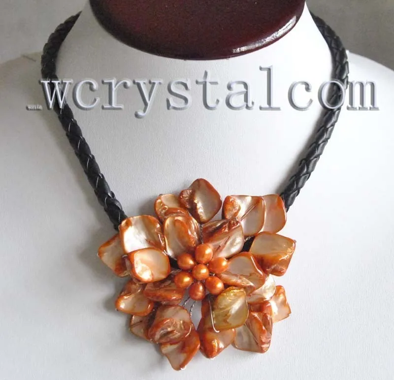 Очаровательное ожерелье из натурального пресноводного жемчуга с одним