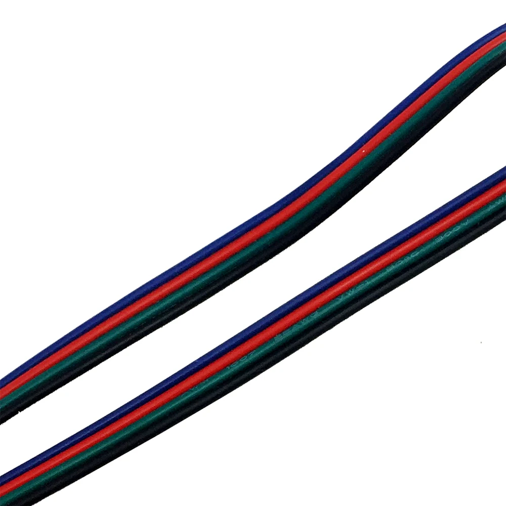 4 контактный светодиодный RGB кабель из луженой меди 22AWG изолированный провод ПВХ