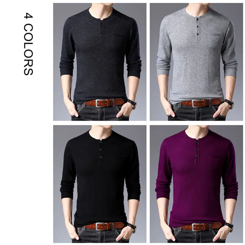 COODRONY свитер для мужчин Уличная мода Pull Homme осень зима чистая Мериносовая Шерсть свитера мягкий теплый кашемировый пуловер для мужчин 93008