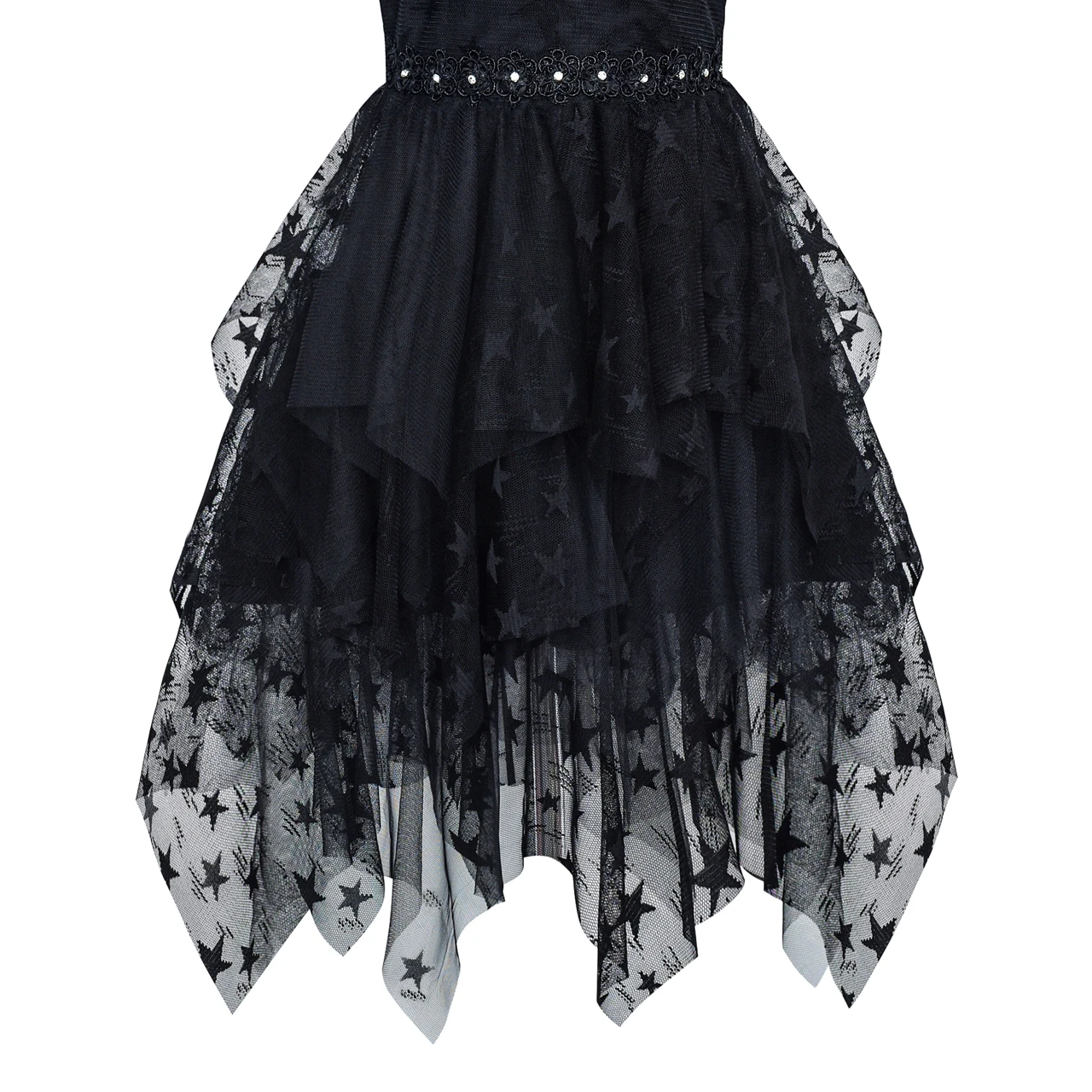 Flower Girl Dress Black Halter Lace Star Tutu Dancing Party 2020 Summer Princess Wedding Dresses Children Clothes Pageant | Детская