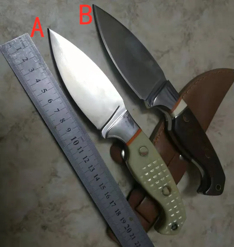 FB38BK фиксированное 400C лезвие красная змея дерево/смола доска ручка тактический охотничий нож открытый кемпинг ножи инструменты и кожаный чехол
