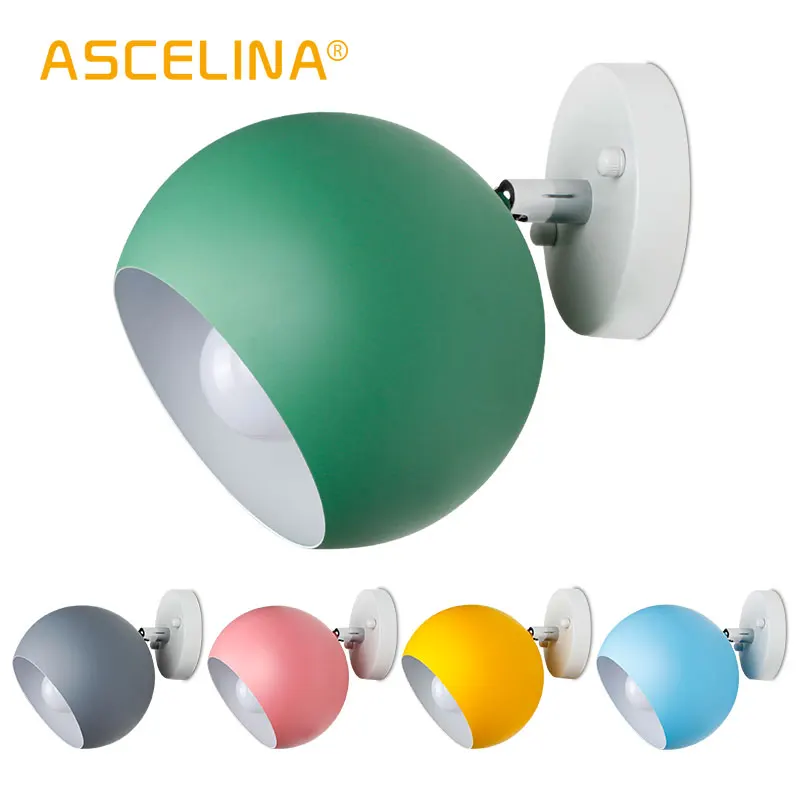 

Wall Lamp modern wall light Adjustable indoor lighting colorful Wall sconce Sphere room Light Living room bedroom lamp lights