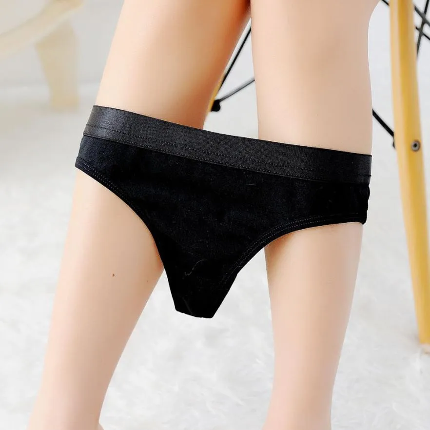 Прямая поставка Новое поступление 2019 однотонные женские трусики стринги нижнее