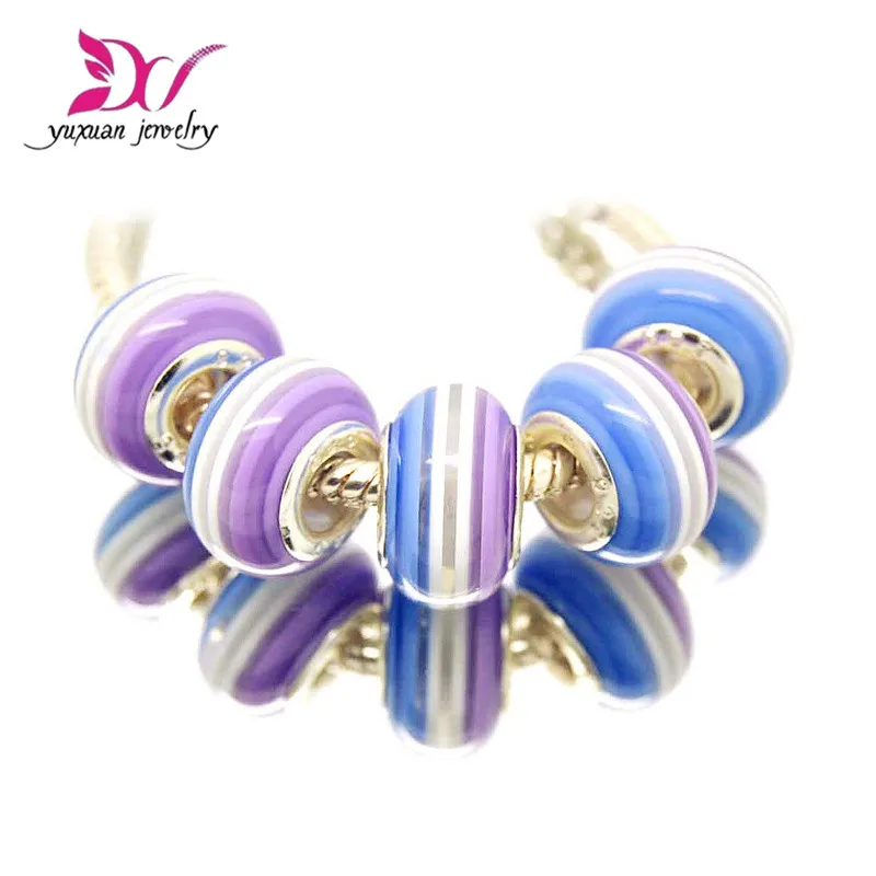 10 радужных цветов 14 мм акриловые серебряные бусины с большим отверстием