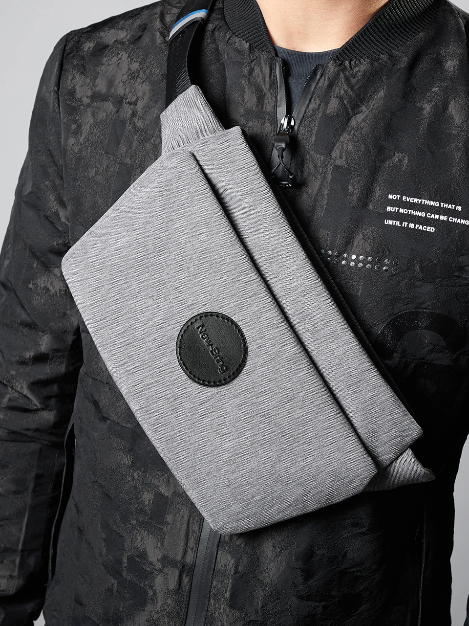 NewBring хип уличная мода сумки на пояс нагрудная сумка мессенджер на ремне сумки для мужчин поясная сумка Водонепроницаемый для мужчин телефон деньги