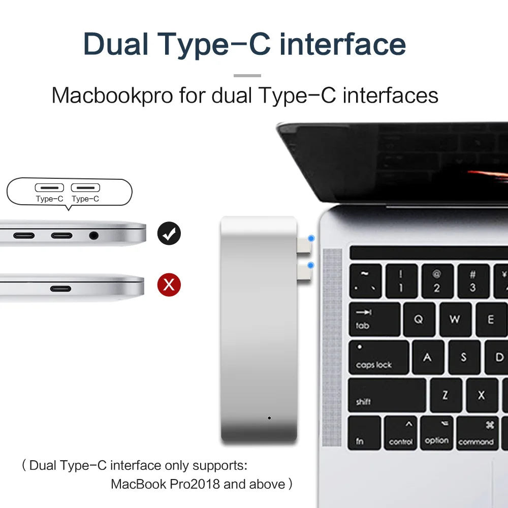 USB c концентратор 3 0 Thunderbolt адаптер для зарядки type к с TF SD картой чтения данных macbook
