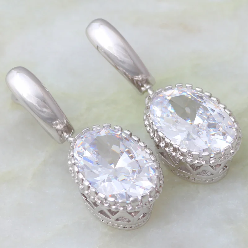 Комплект из кольца и серёг серебристого цвета с фианитом|jewelry sets|women jewelry setsets size |