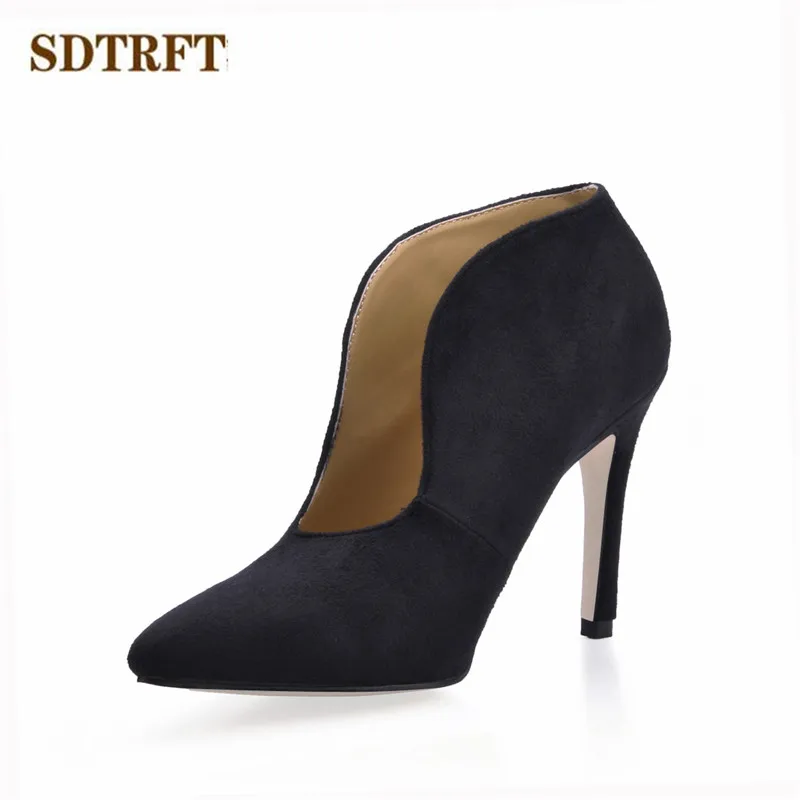 

SDTRFT демисезонные туфли-лодочки на шпильке 10 см на тонком высоком каблуке, полуботинки мартинсы, свадебная обувь, женские туфли-лодочки с ост...